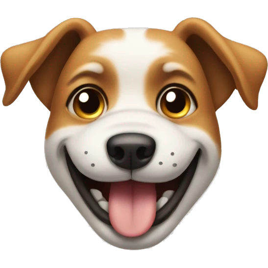 dog winking emoji