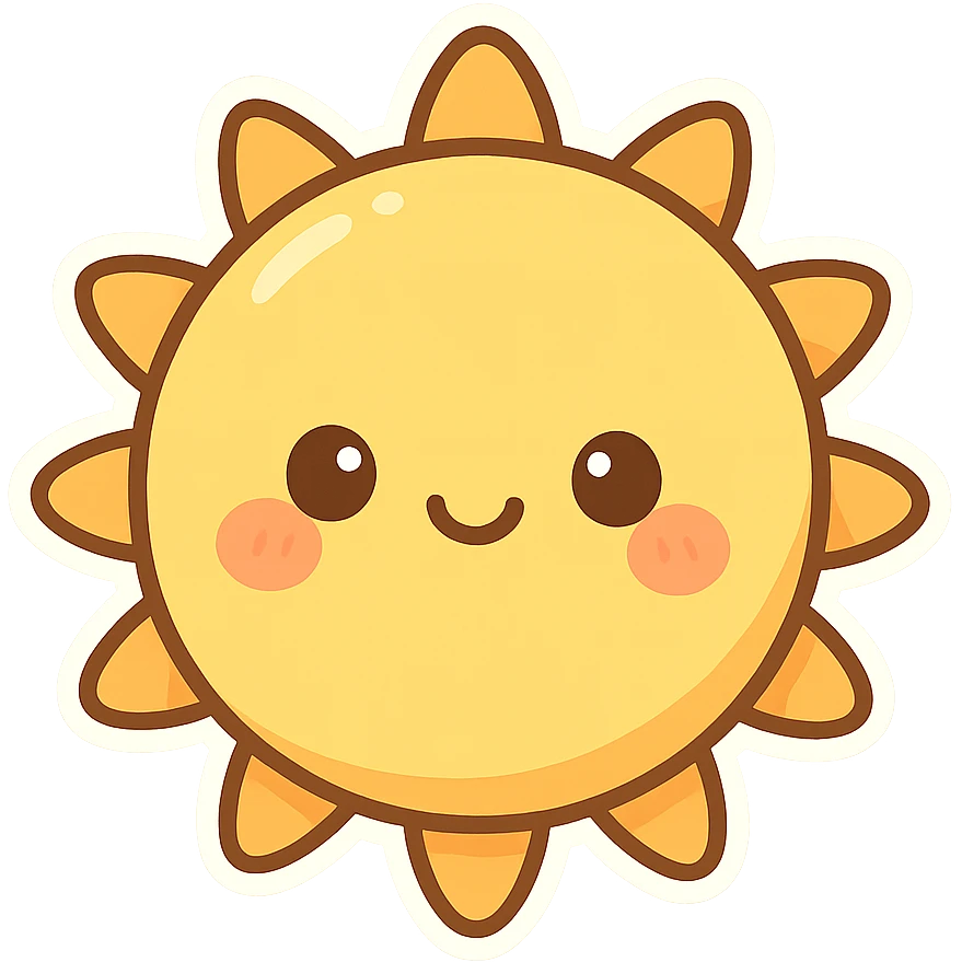 一个可爱的太阳 emoji