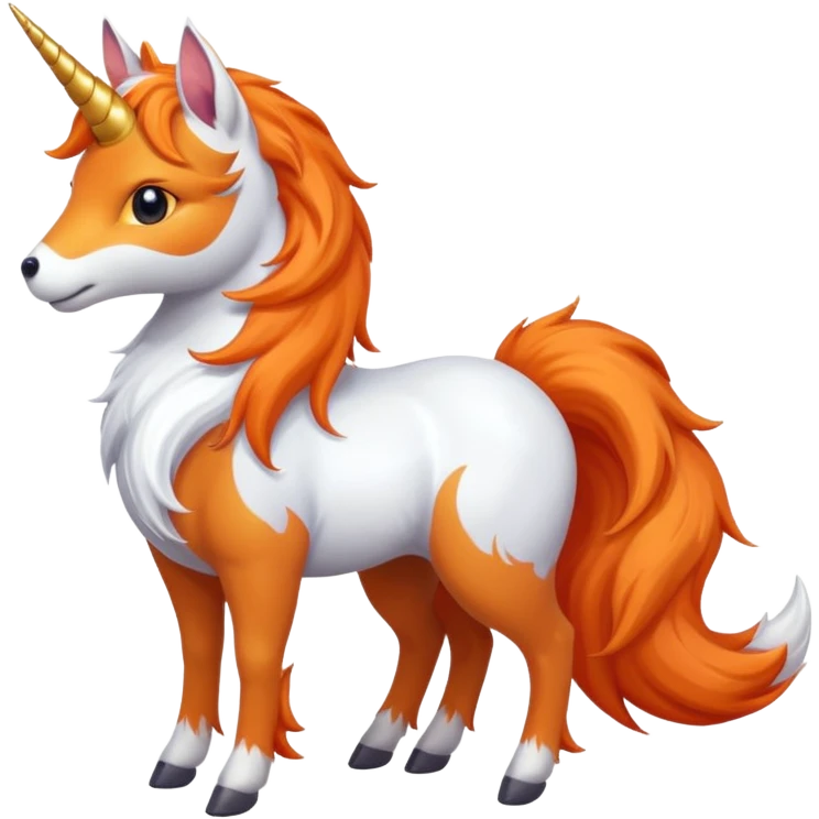 unicorn fox hybrid emoji