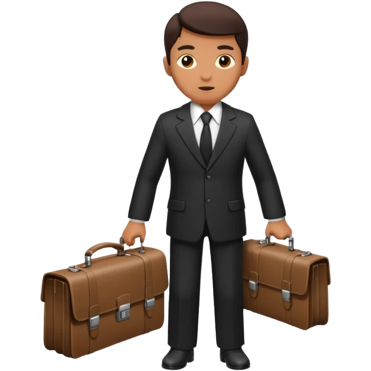 Spy with single briefcase emoji