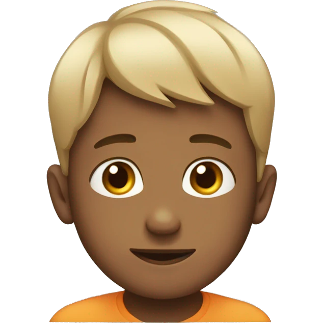Boy with sticker’s around his head  emoji