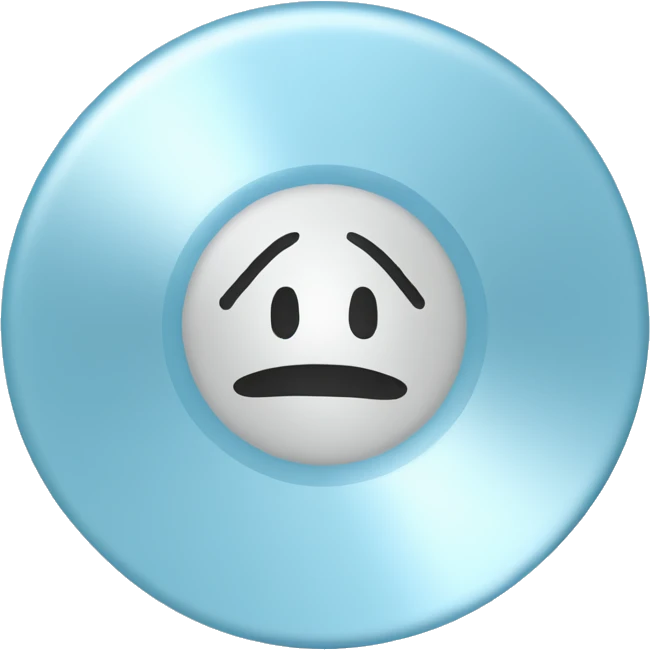 pastel blue disc cd emoji