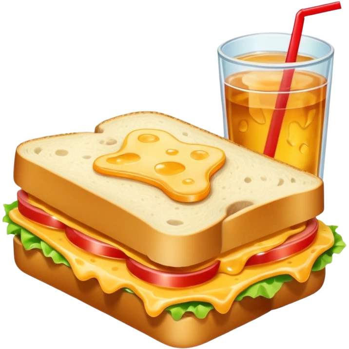 sandwiche and drink emoji