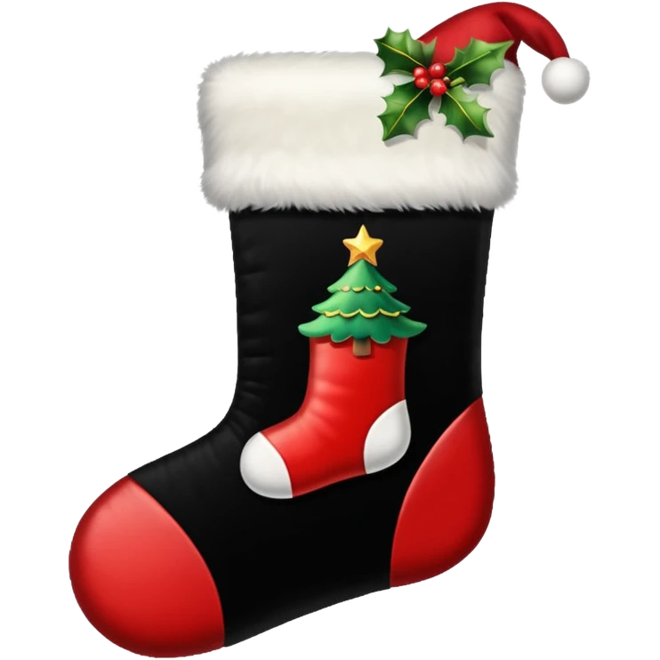 black noel christmas emoji