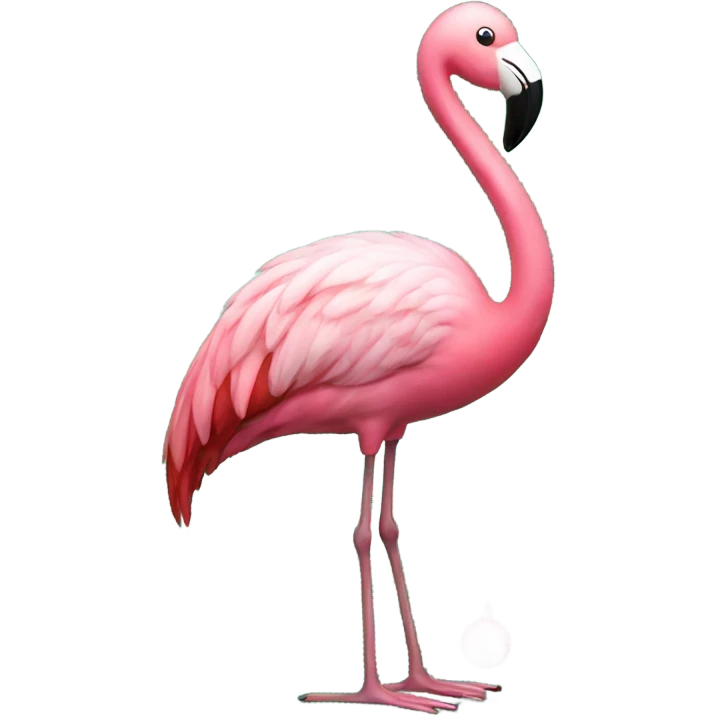 Christmas flamingo emoji