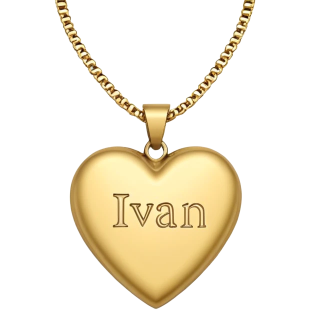 Cuore con dentro scritto “Ivan” emoji