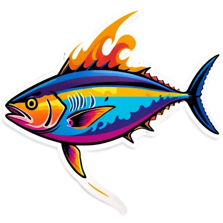 flaming tuna fish emoji