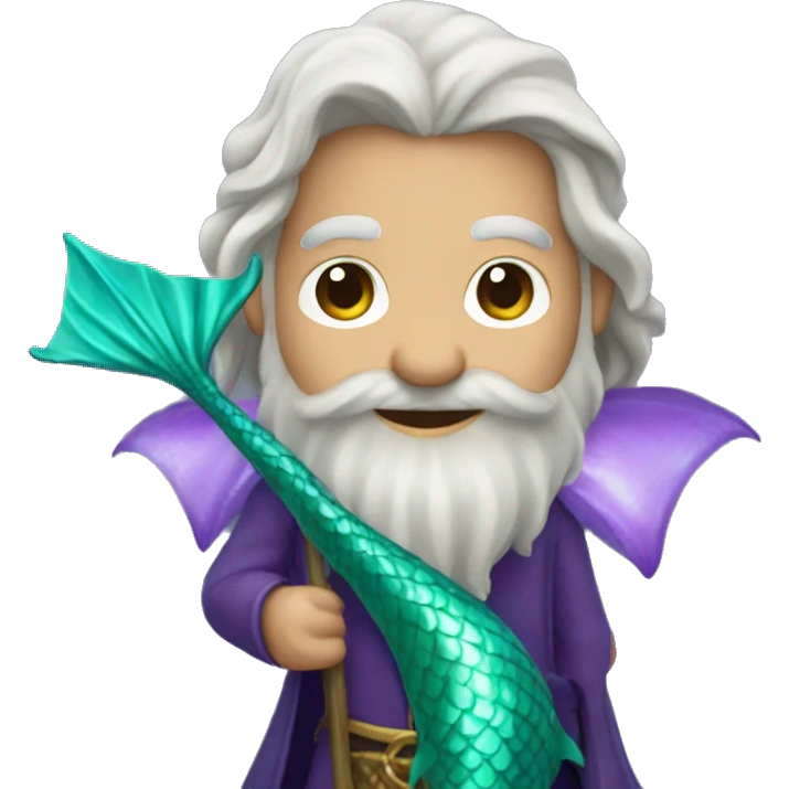 wizard with mermaid tail emoji