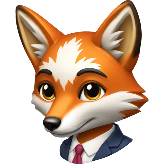 fox in suite emoji
