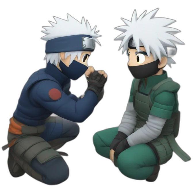 Kakashi with mangiku charingan  emoji