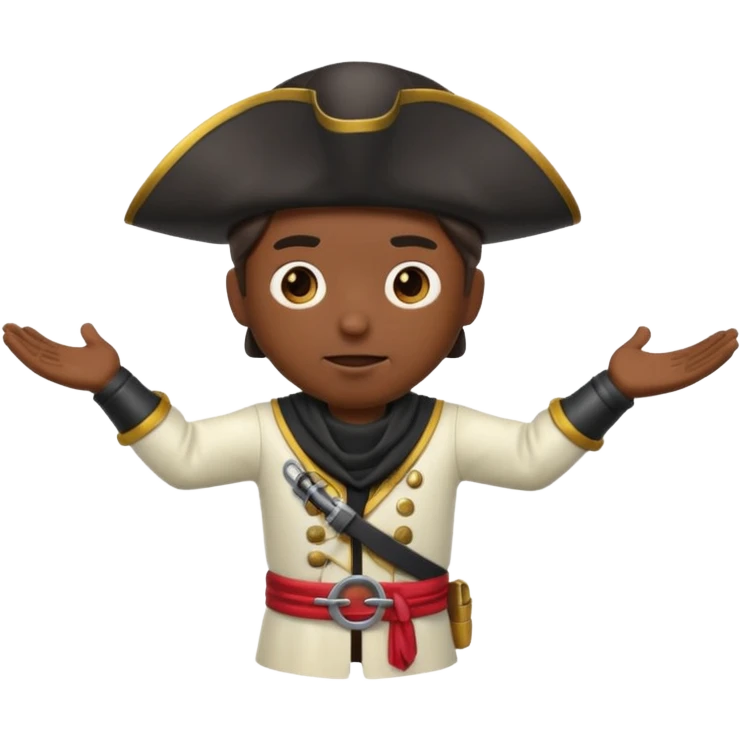 animated emoji for a player called prophet of doom I Dont Know shruging emote needs to be white male space pirate themed and dark emoji