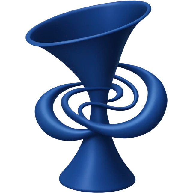 People are being sucked into a dark blue funnel emoji