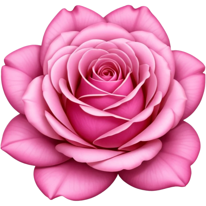 Pink rose emoji
