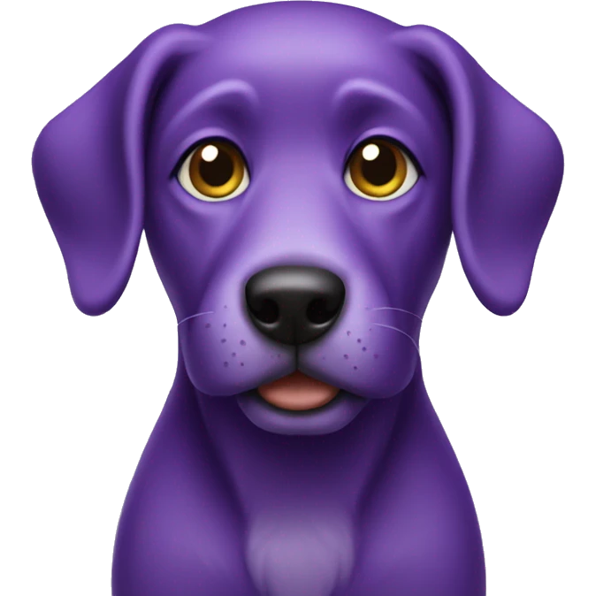 Purple dog emoji