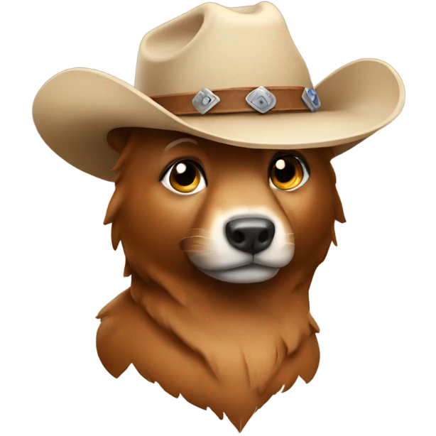 Animal wearing Cowboy hat emoji