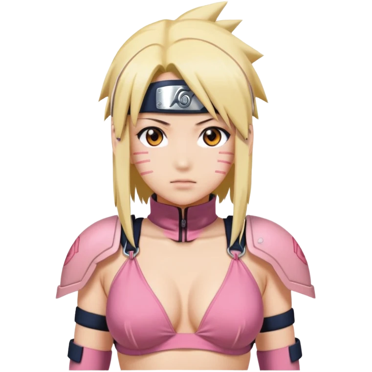 Haruno Sakura from Anime "Naruto" bikini-armor hyperbolized  emoji