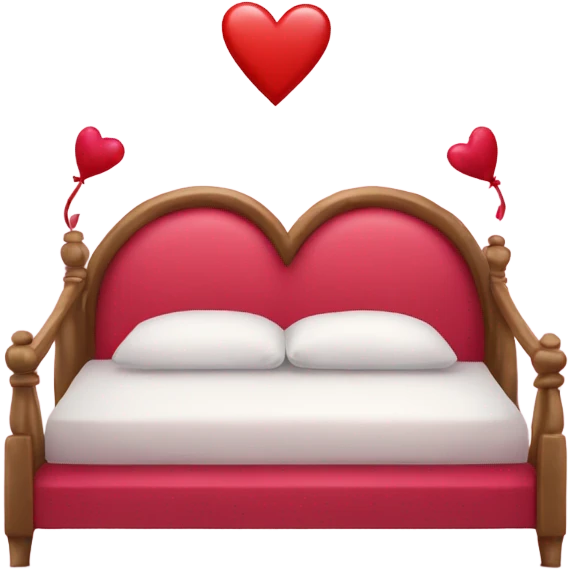 Valentine’s Day bed emoji