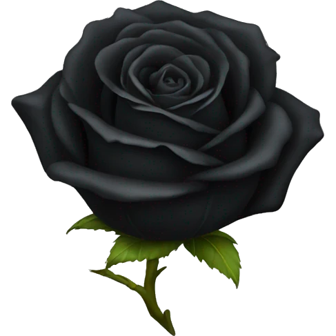 Black rose emoji