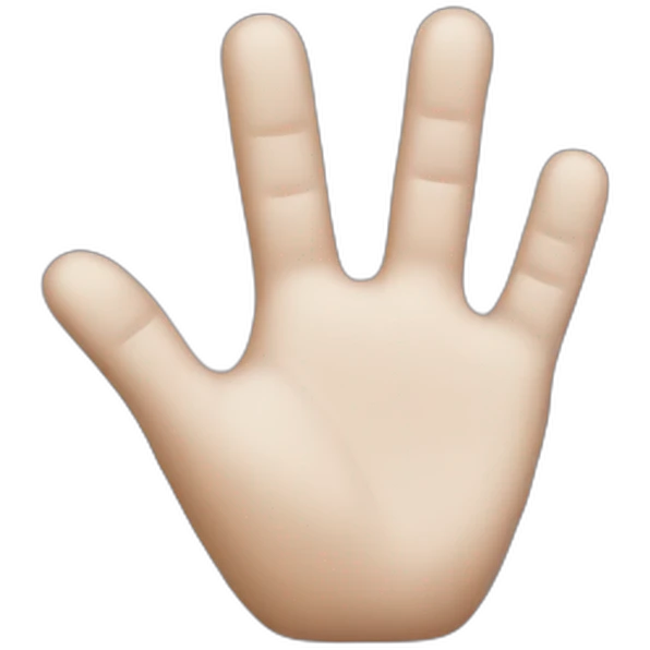 duck hand mimic emoji