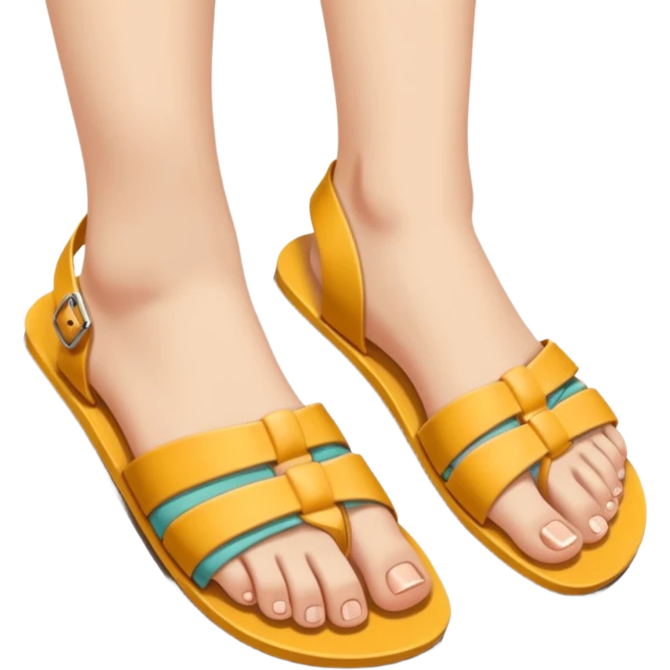 Female feet in sandals emoji