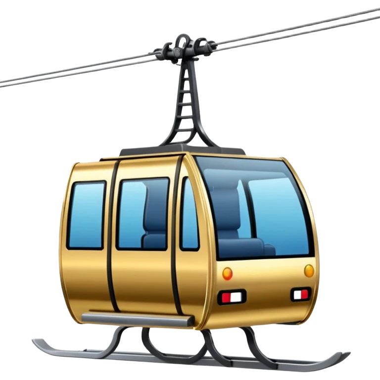 shiny gold gondola lift emoji