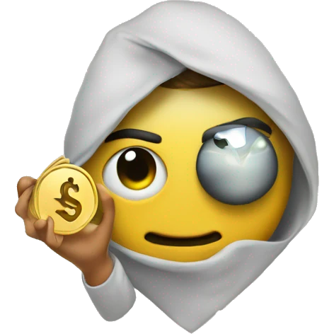 with heart eye and money in hand emoji