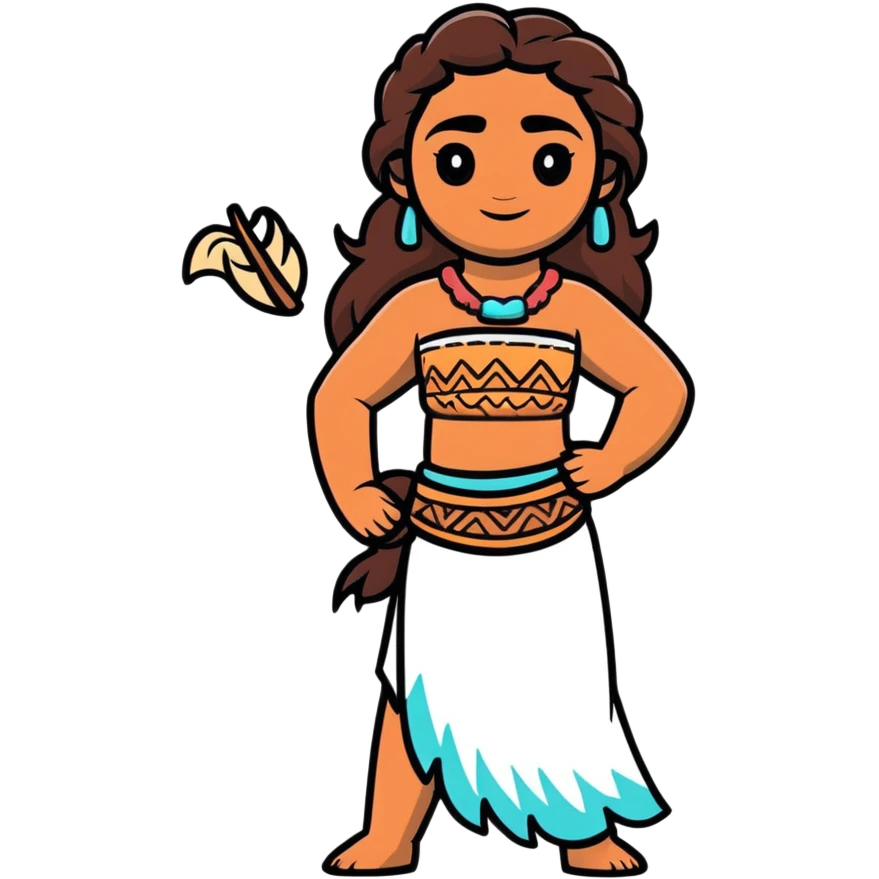 Moana from Disney emoji