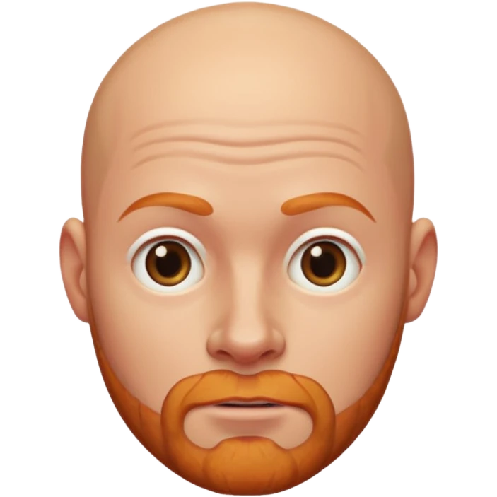Bald ginger man emoji