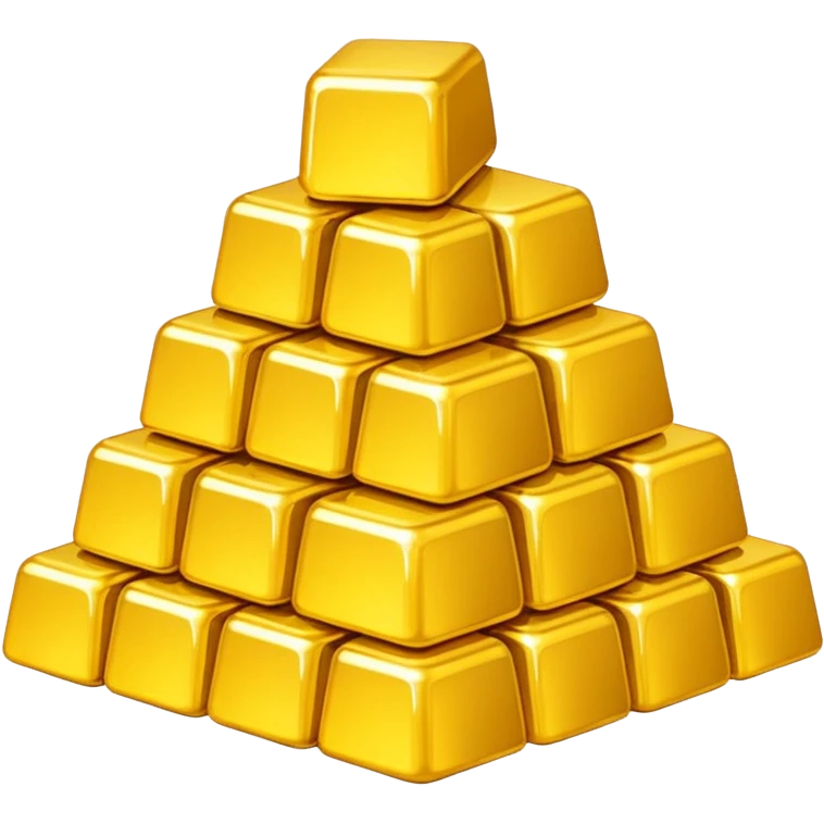 Tons of gold, a pile of gold emoji