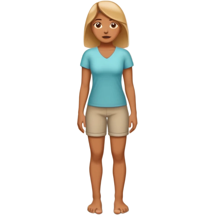 A women standing with her fot and big toe pressed against a wall, for rehab purposes emoji