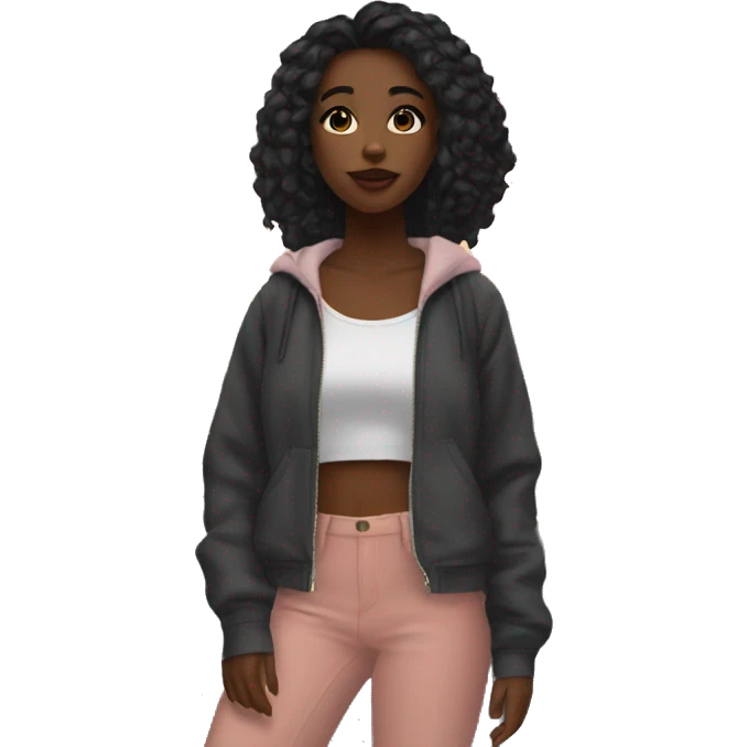 Aesthetic soft city girl emoji
