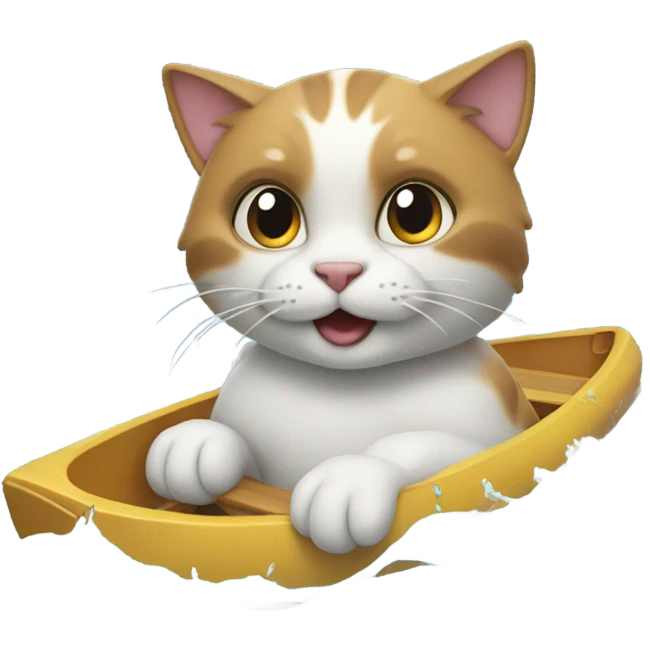 swimming cat  emoji