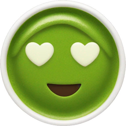 Matcha with heart emoji