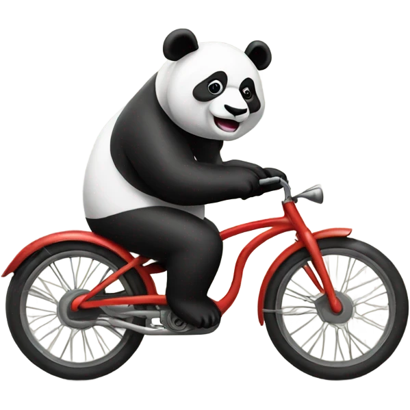 panda on bike emoji