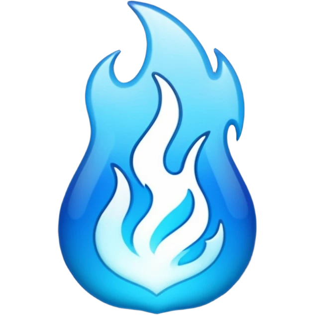 iphone blue fire emoji emoji