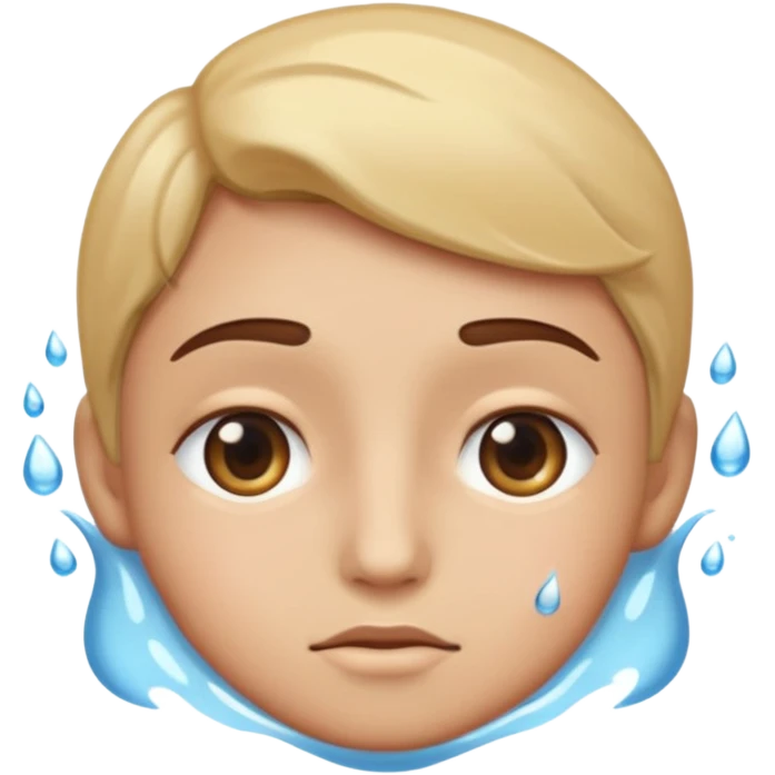 so like a sad face 🥺 and mix of this☺️ and this😔, like someone is sad because you ignore them but they have that cute smiley face with watery but not watery eyes and you cant say no to them, but make it classic emoji not woman or man emoji emoji