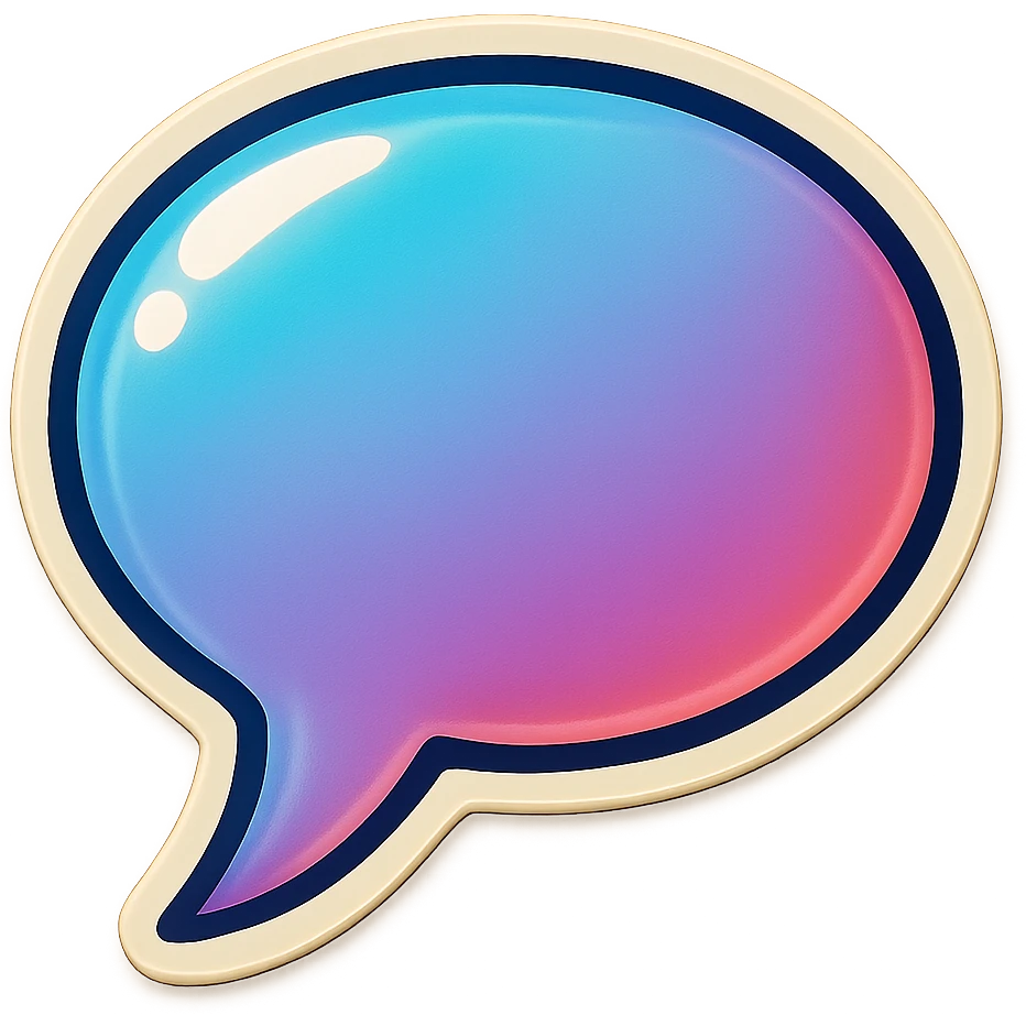 white speach bubble emoji