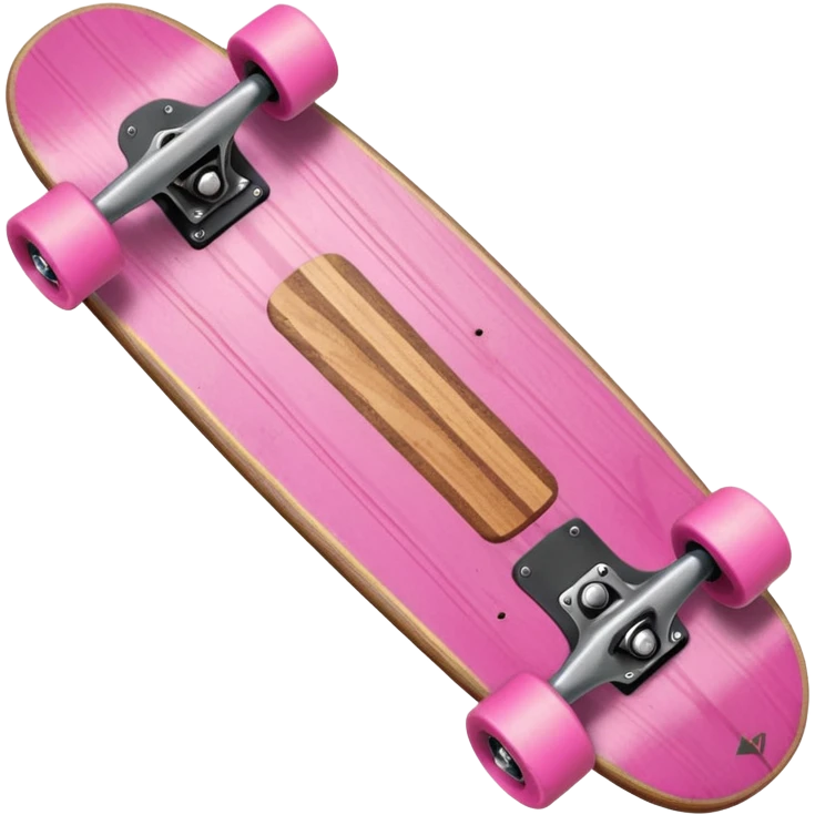 Skate board, pink emoji