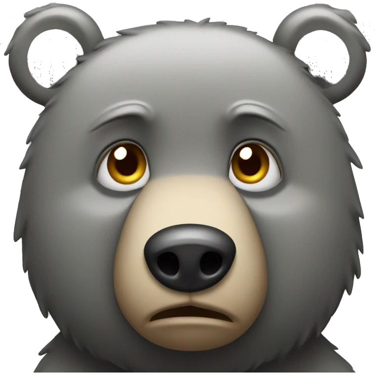 realistic-grey-bear-crying-with-tears-from-eyes emoji