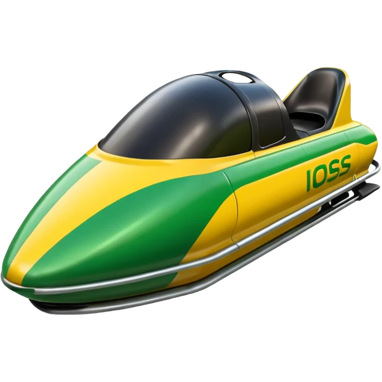 Jamaican bobsled emoji