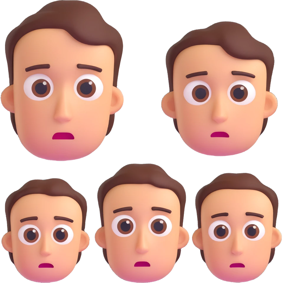Texans with teary eyes and sad expressions, simple background emoji