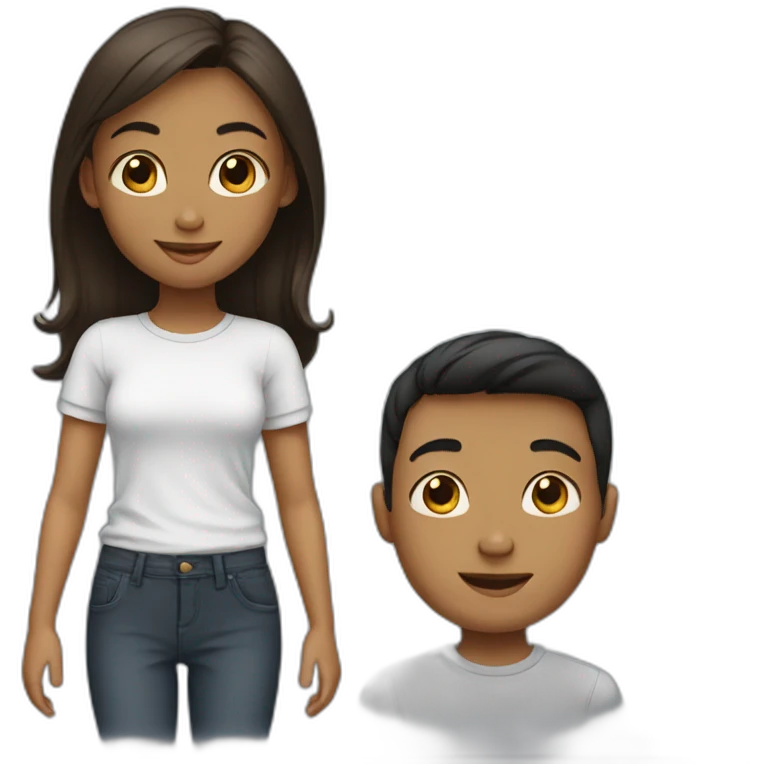 girl with boy emoji