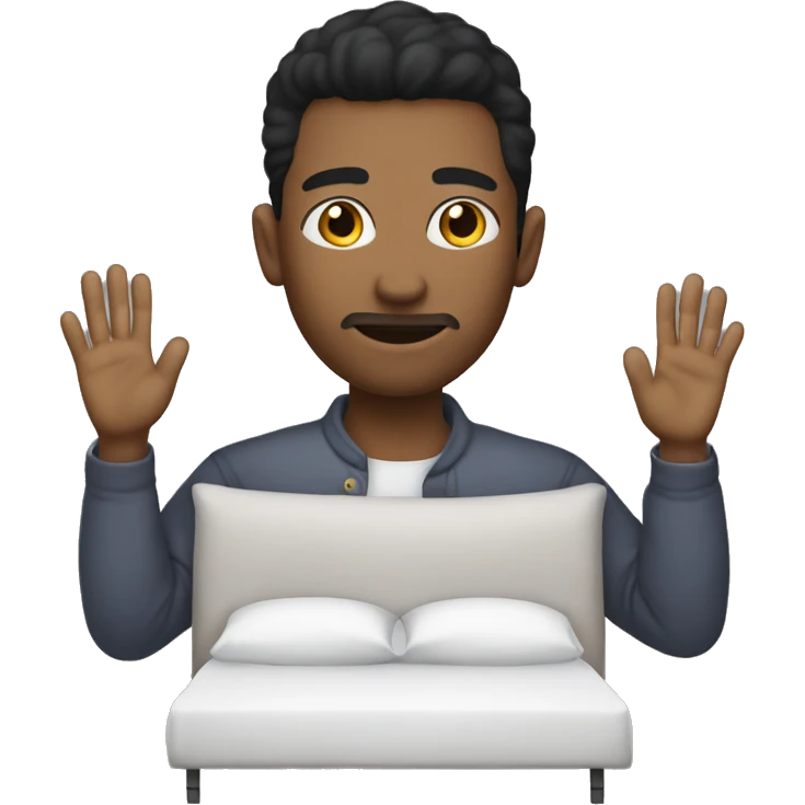 Moi dans mon lit emoji