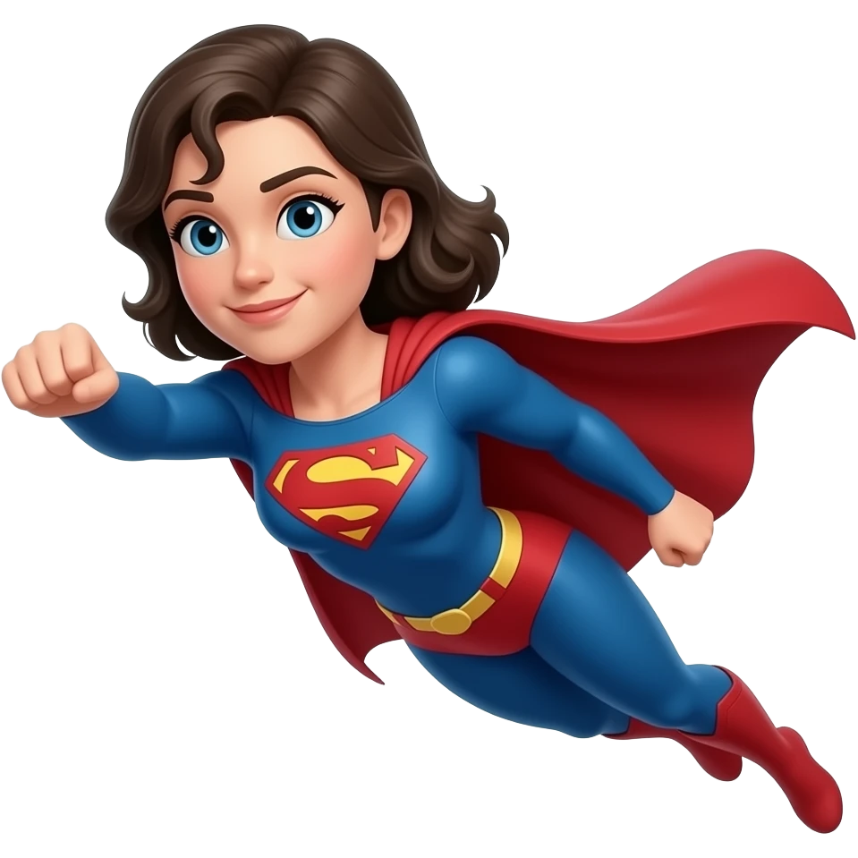 superwoman volando emoji