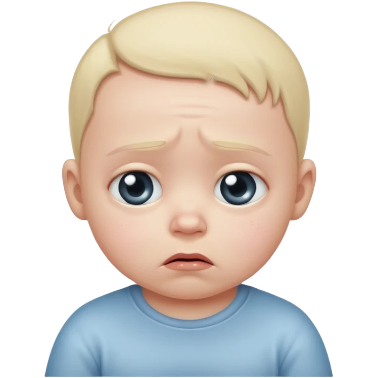 Sad baby emoji
