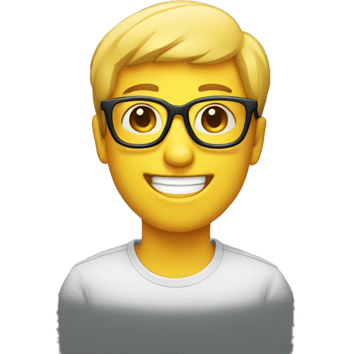 smiling face with glasses  emoji