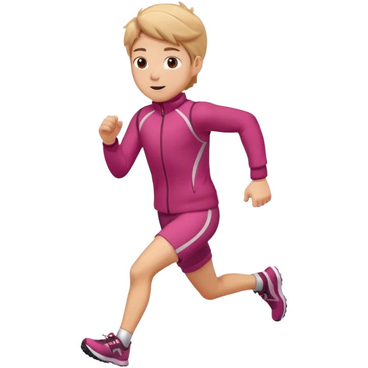 Winter running emoji
