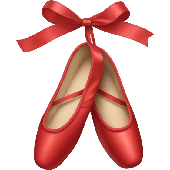 red ballet shoes emoji