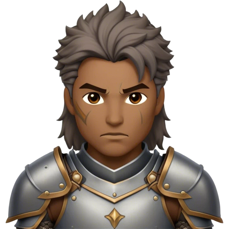 Cinematic Realistic WoW Human Warrior Portrait, depicted with chiseled, determined features and a battle-hardened visage. Clad in intricately detailed steel armor accented with rich leather in consistent hues of grey and bronze, his resolute eyes and natural hair exude unwavering courage. Rendered with lifelike texture and dramatic natural lighting, high shine, noble and valiant, capturing the essence of a legendary human champion of Azeroth. emoji