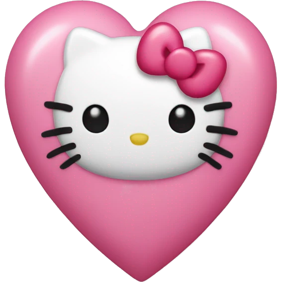 Hello kitty heart  emoji